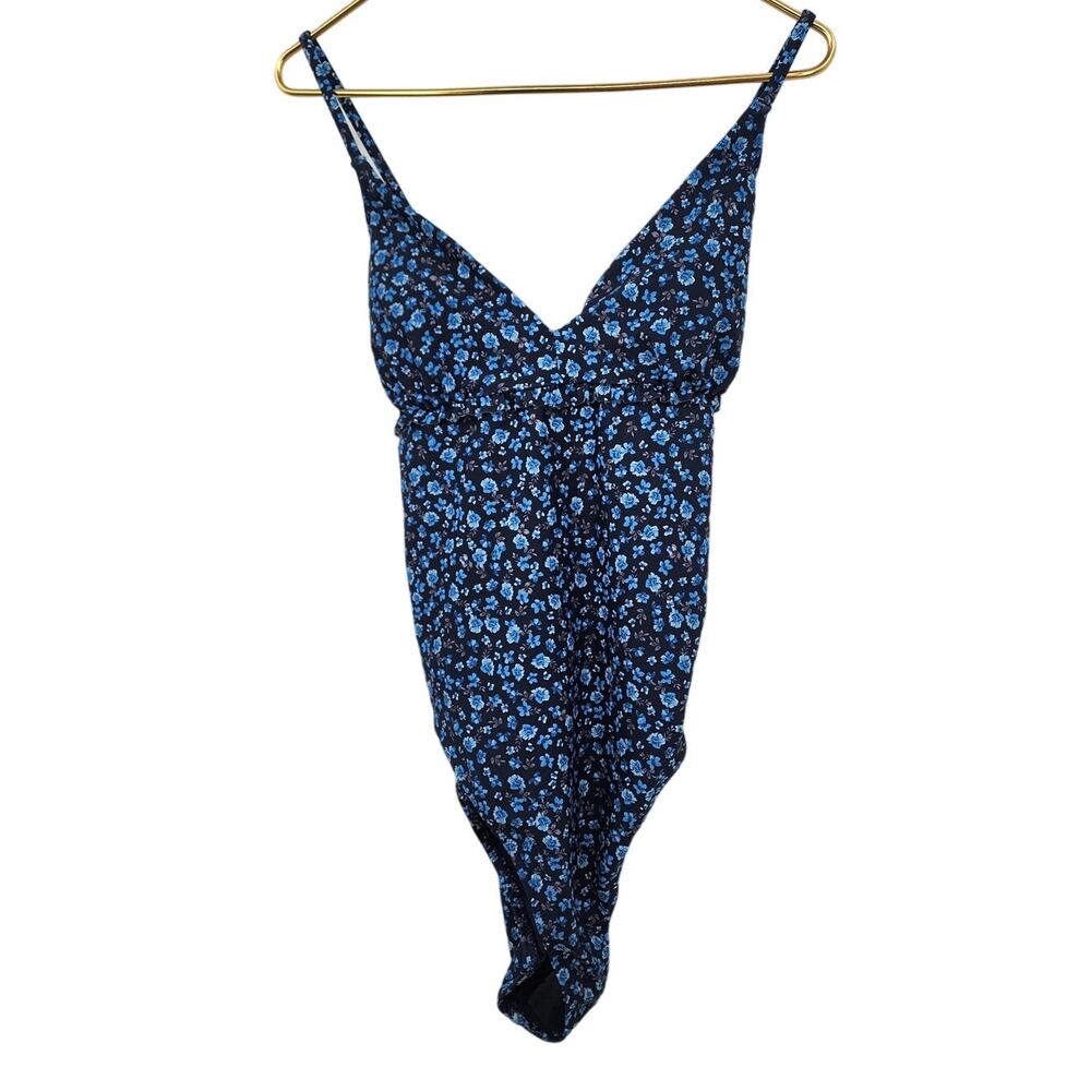 New NWT Old navy‎ Womens Floral Blue One Piece Swimsuit Size XL - Picture 2 of 6